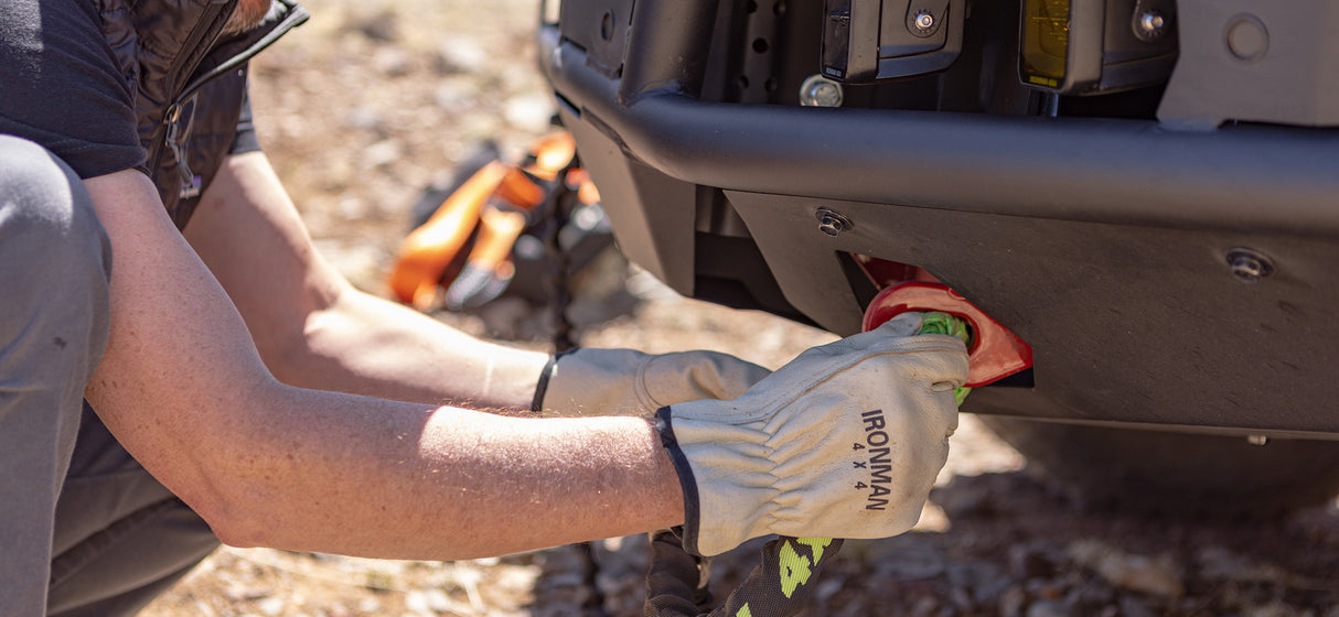 How to Mount a Recovery Winch to the Front of an Off-Road Truck