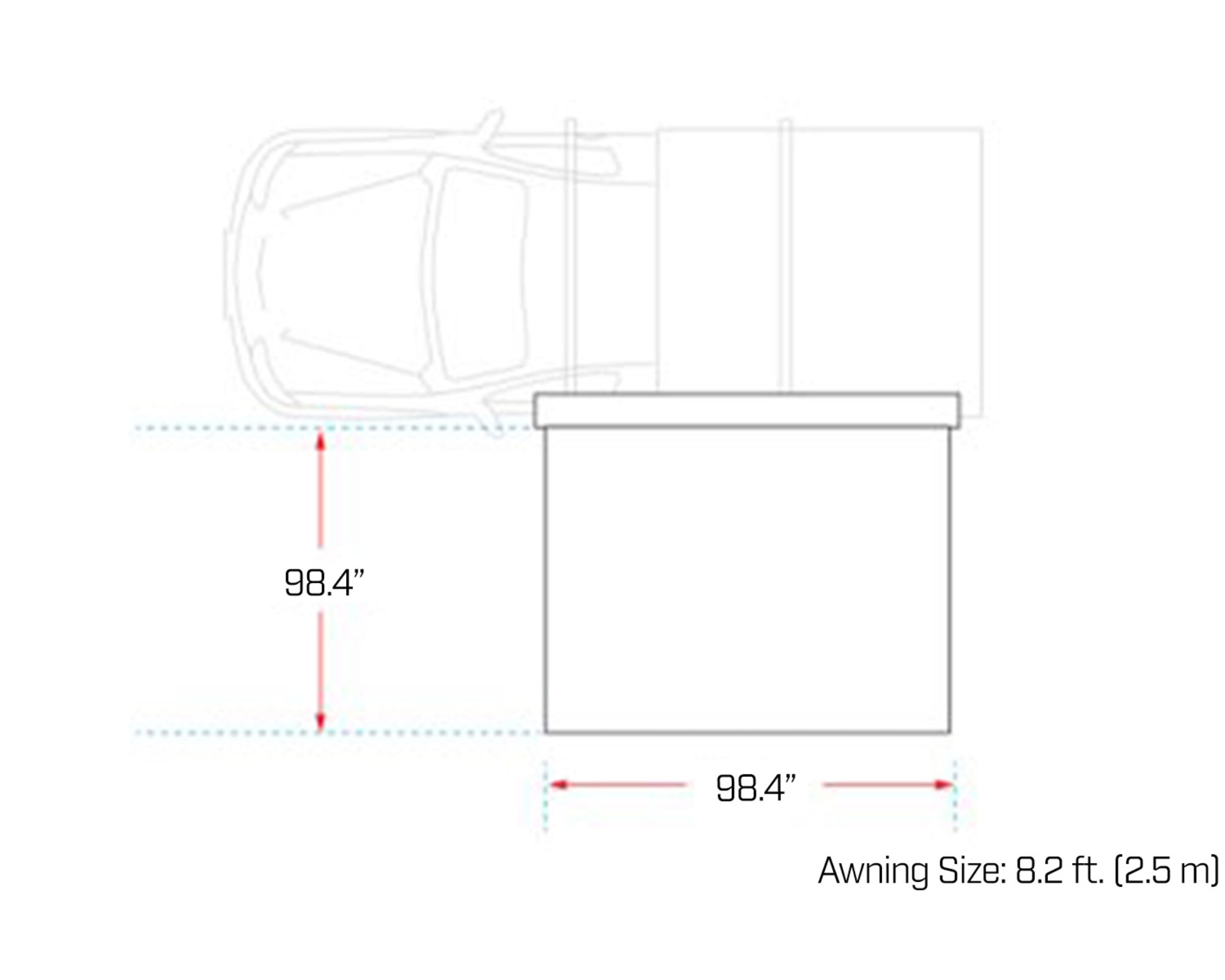 DeltaWing 90° Awning