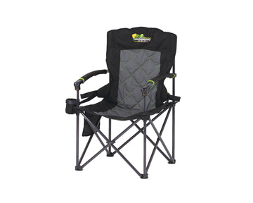 King Hard Arm Camp Chair with Lumbar Support