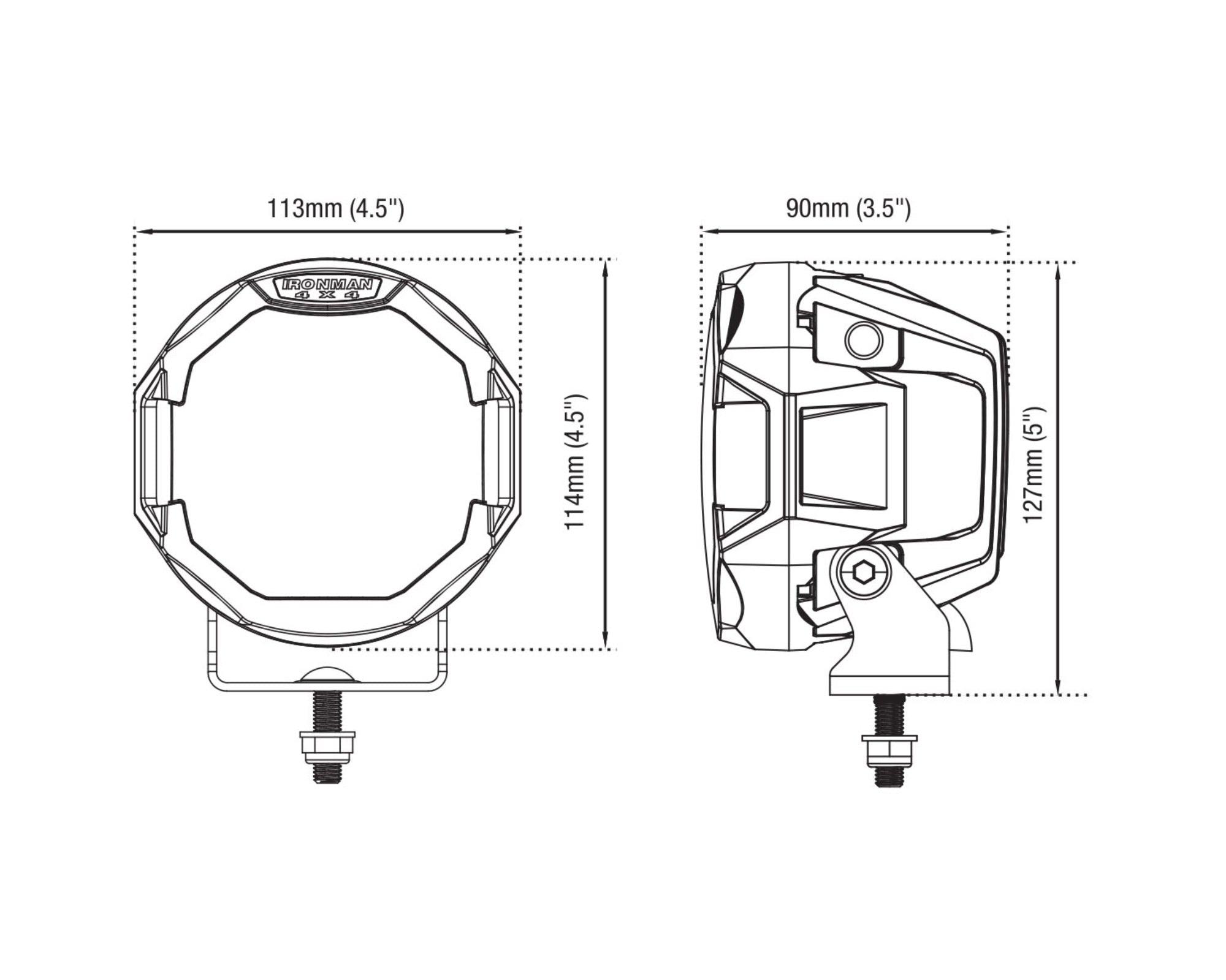 Scope 5" LED Driving Light Kit