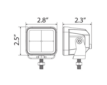 2.8" LED Cube Light Kit