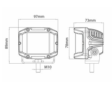 3" Universal LED Light Kit With Side Shooters