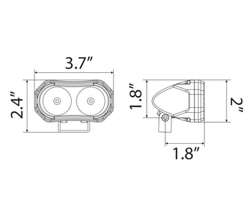 Twin LED Work Light Kit