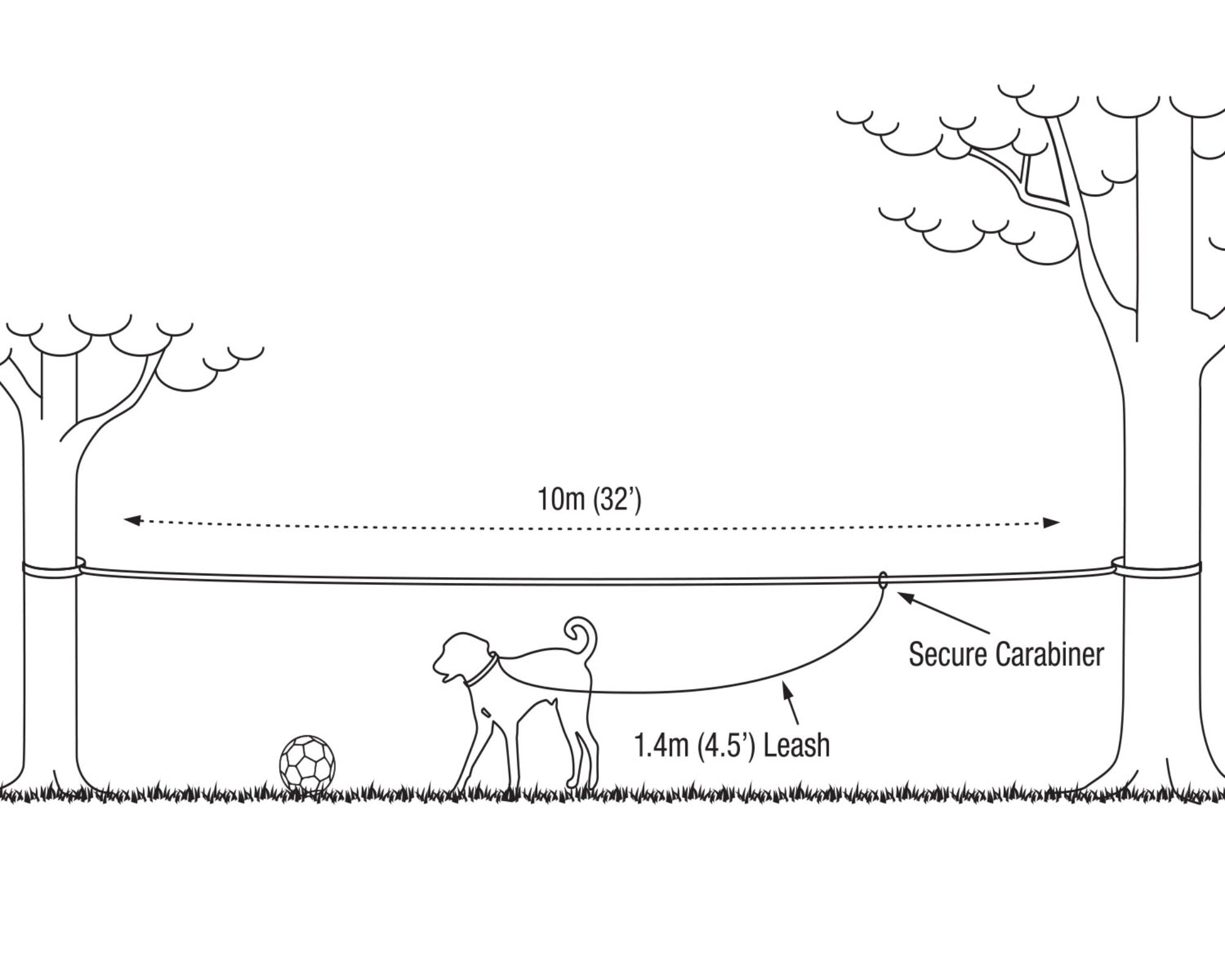 Pet Tethering Leash System