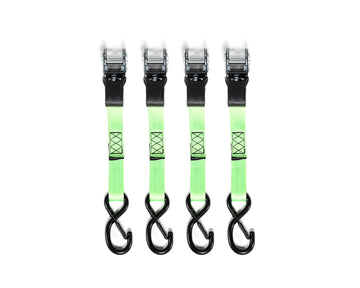 Ratchet Tie Down Kit | 1 in. x 11.8 ft. (4 Pack)