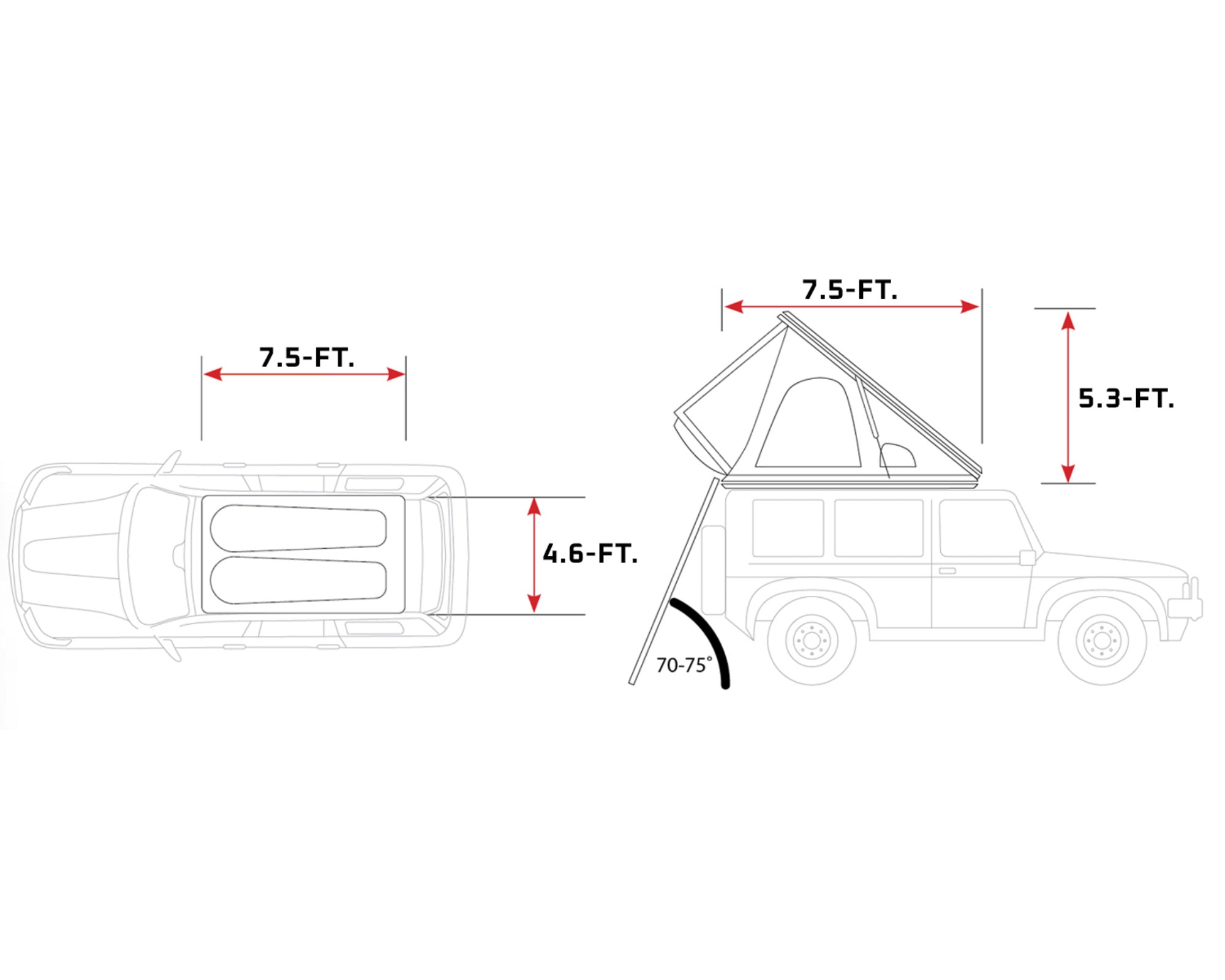 Swift 1400 Hard Shell Rooftop Tent