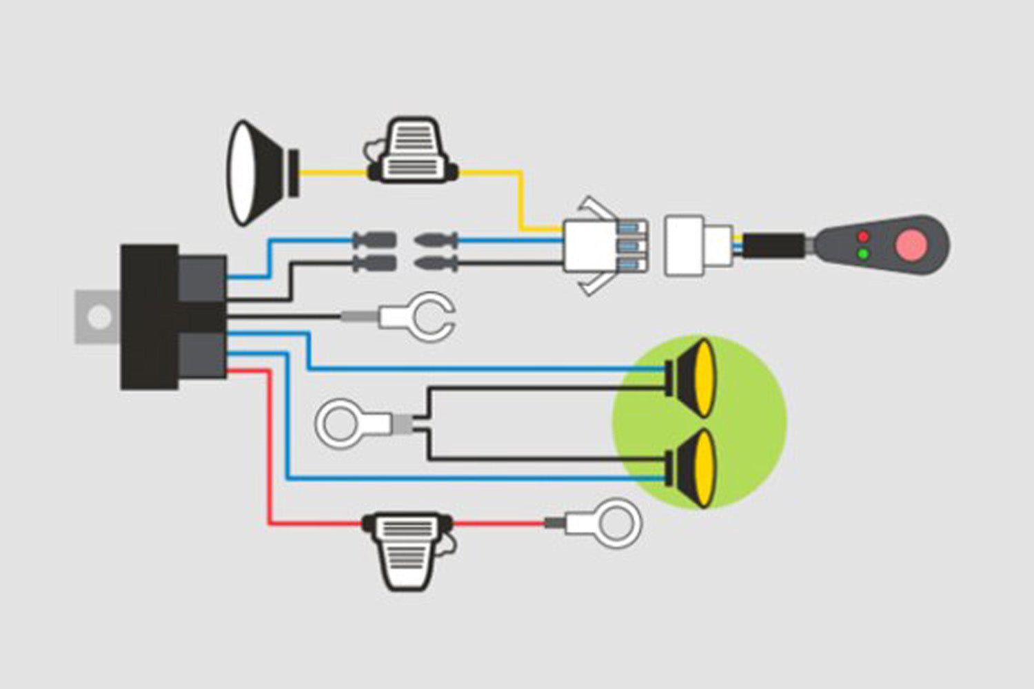 Wiring Harness Loom - Driving Light