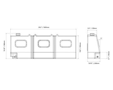 50L Tapered Water Tank - 13 Gal