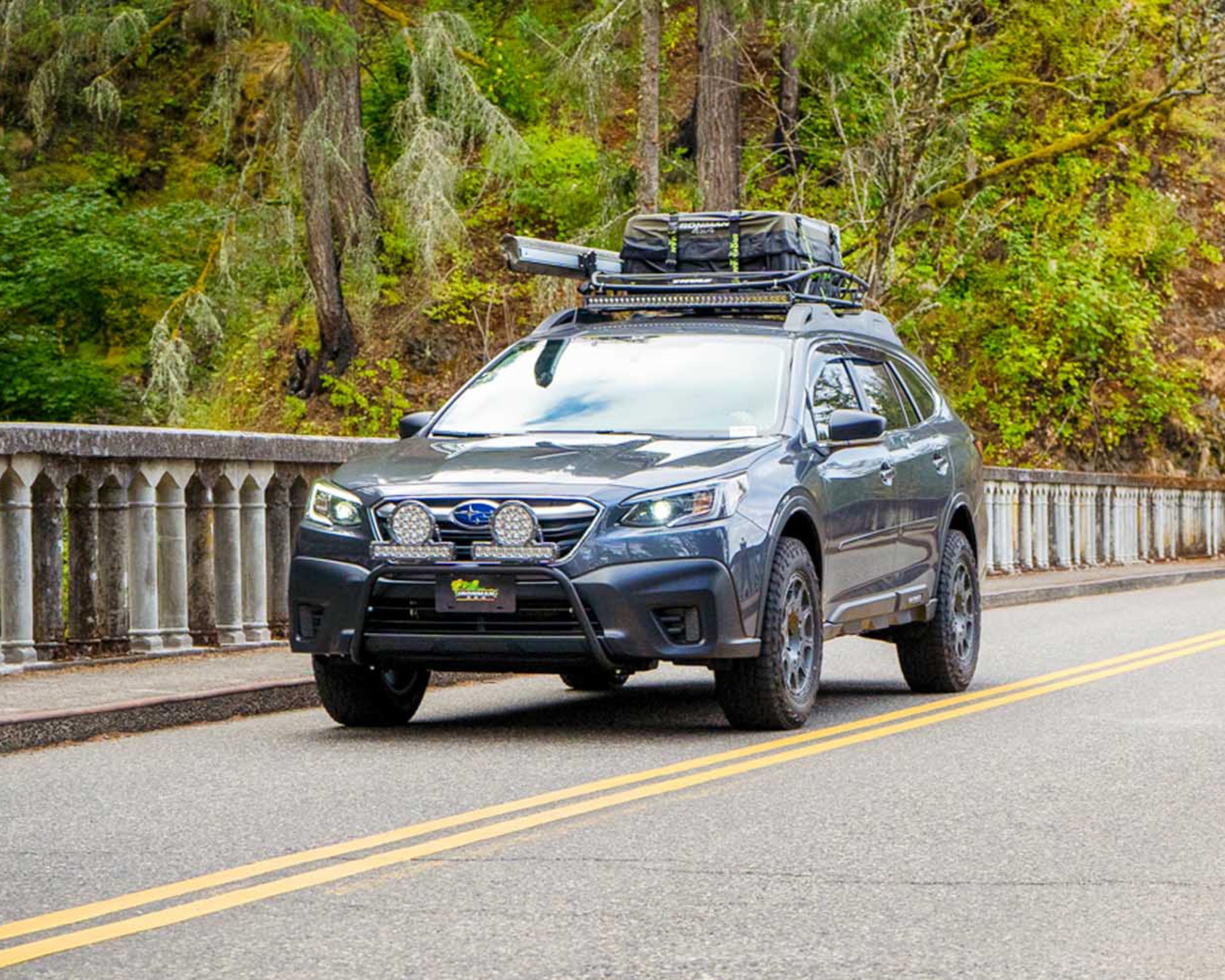 Rally Innovations - Front Rally Light Bar Mount Kit with LED Lights | Subaru Outback (2020-2022)