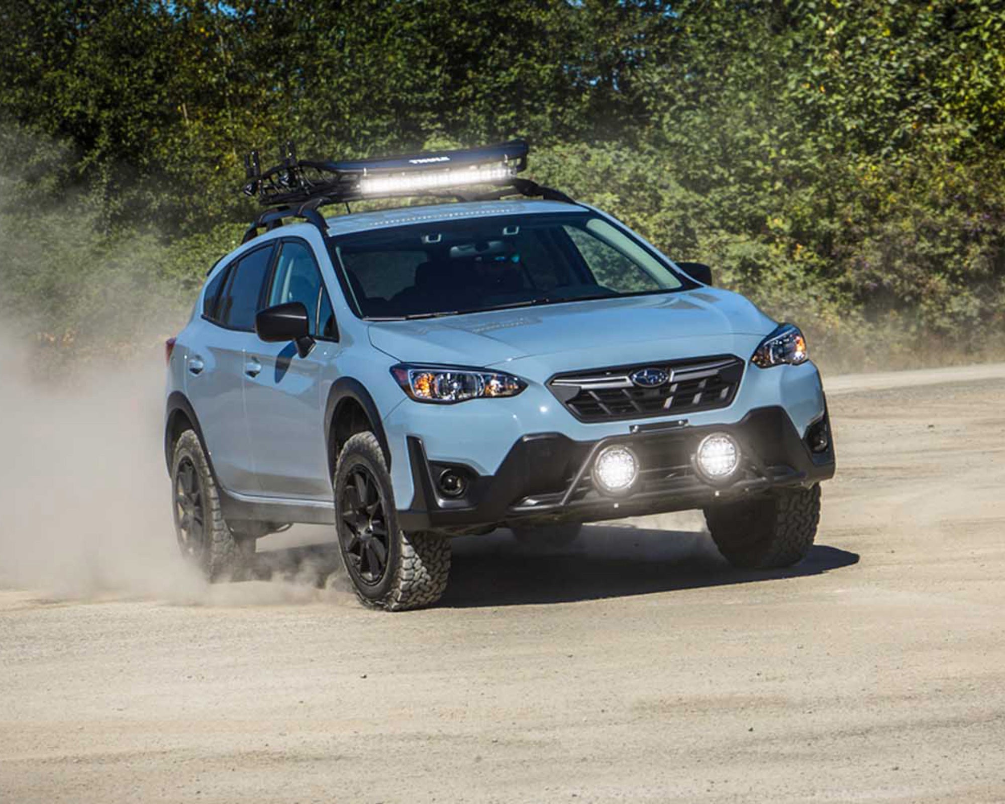 Rally Innovations Front Rally Light Bar Mount Kit with LED Lights | Subaru Crosstrek (2018-2020)